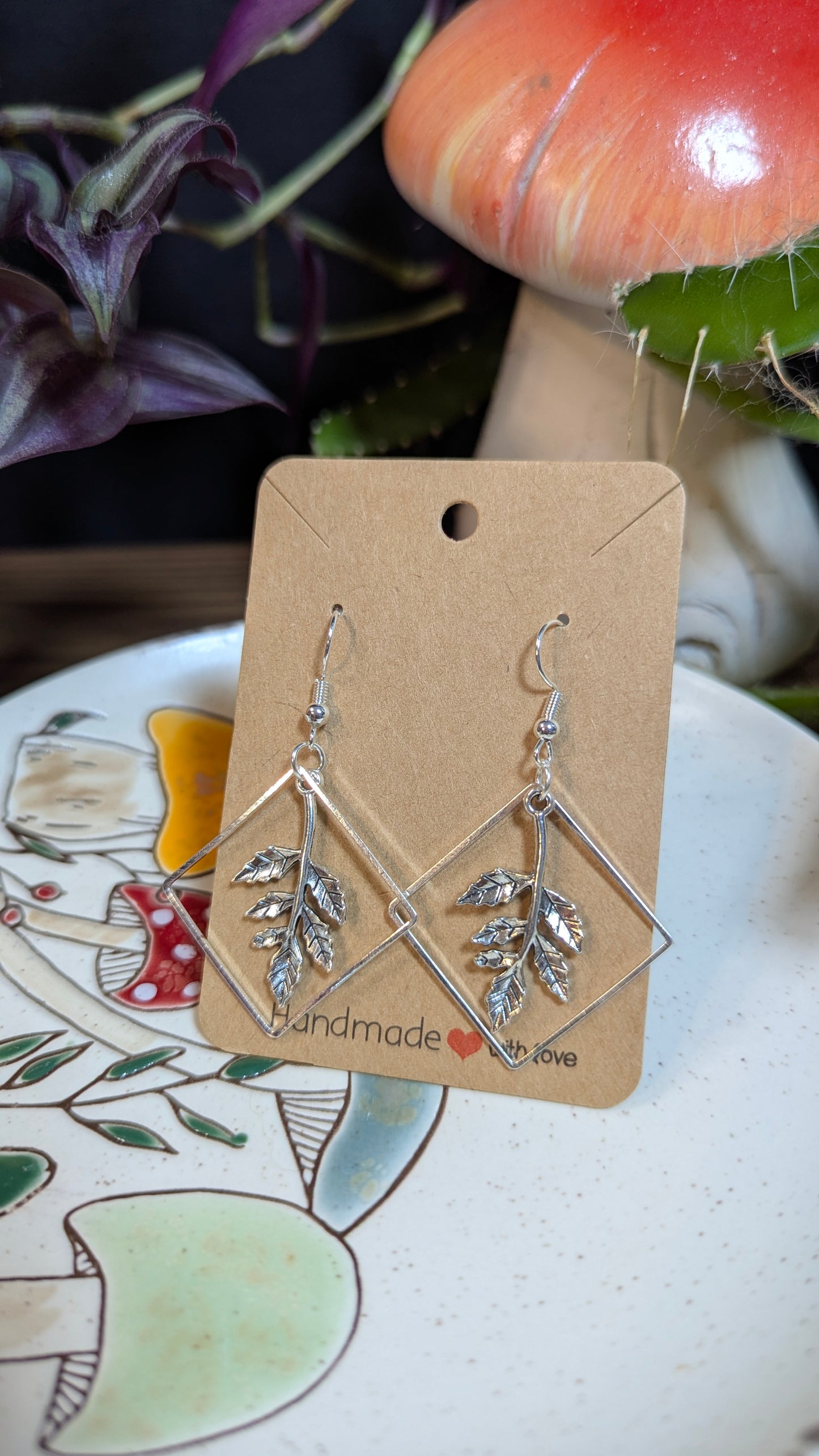 Dainty Leaf Earrings