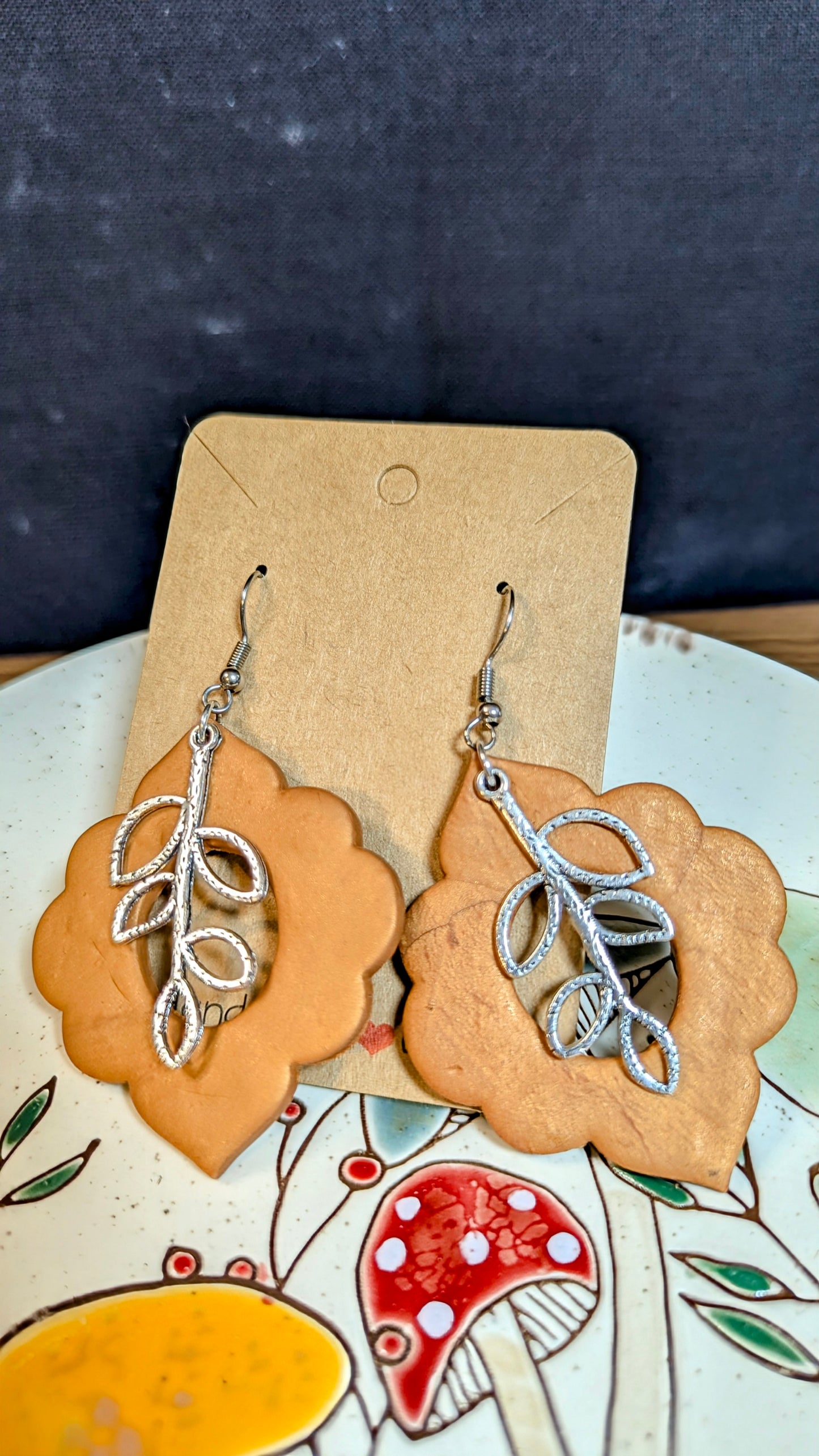 Bronze Leaf Earrings