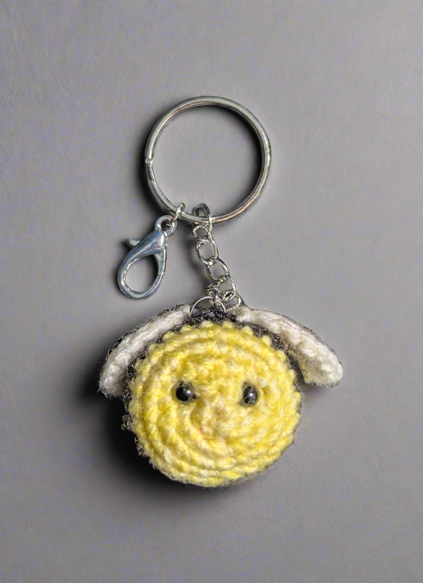 Crochet bumblebee Bag charm