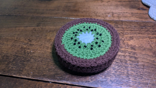 Crochet Kiwi Coaster set
