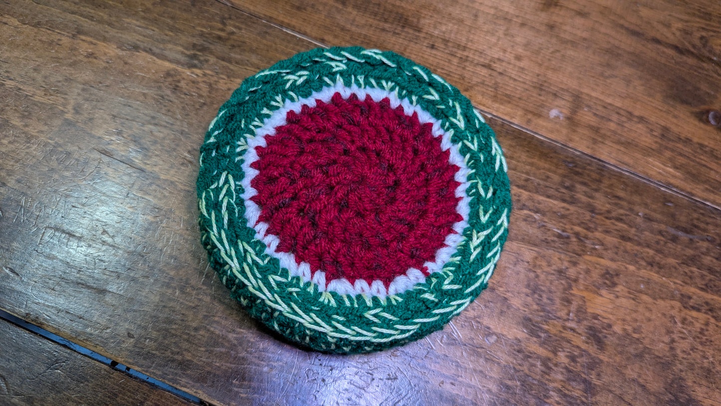 Crochet Watermelon Coaster set