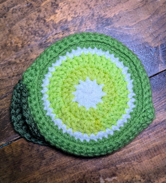 Crochet Lime Coaster Set
