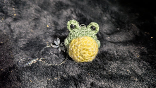 Crochet Frog Bag Charm