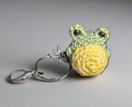Crochet Frog Bag Charm
