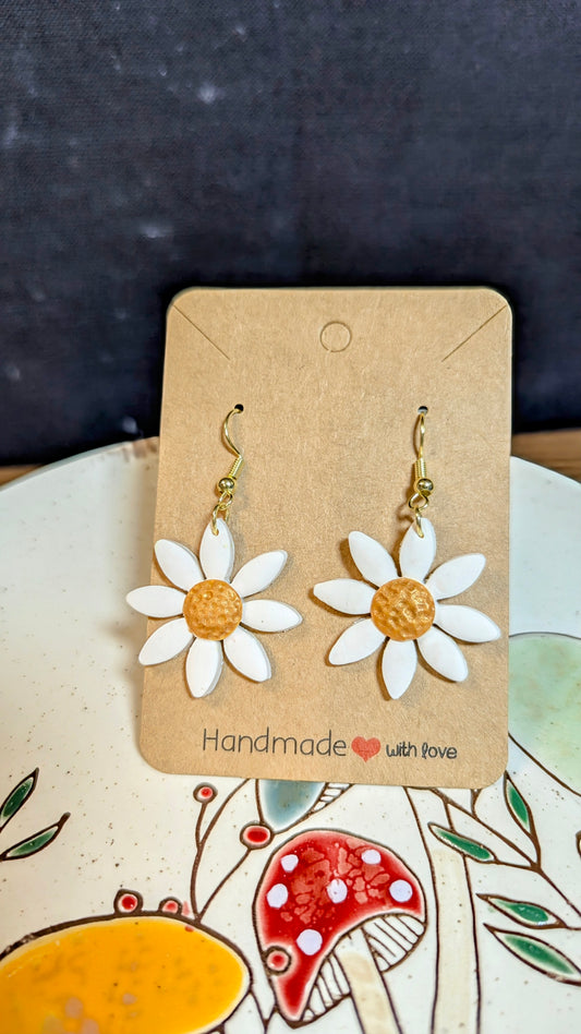 Golden Daisy Earrings