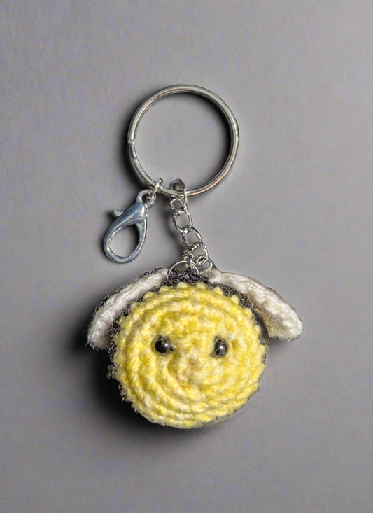 Crochet bumblebee Bag charm