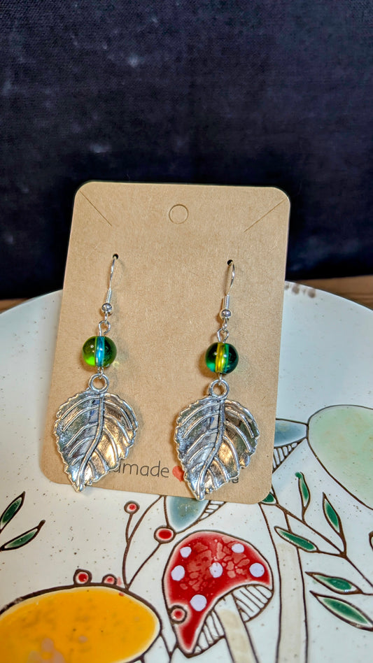 Dewdrop Leaf Earrings
