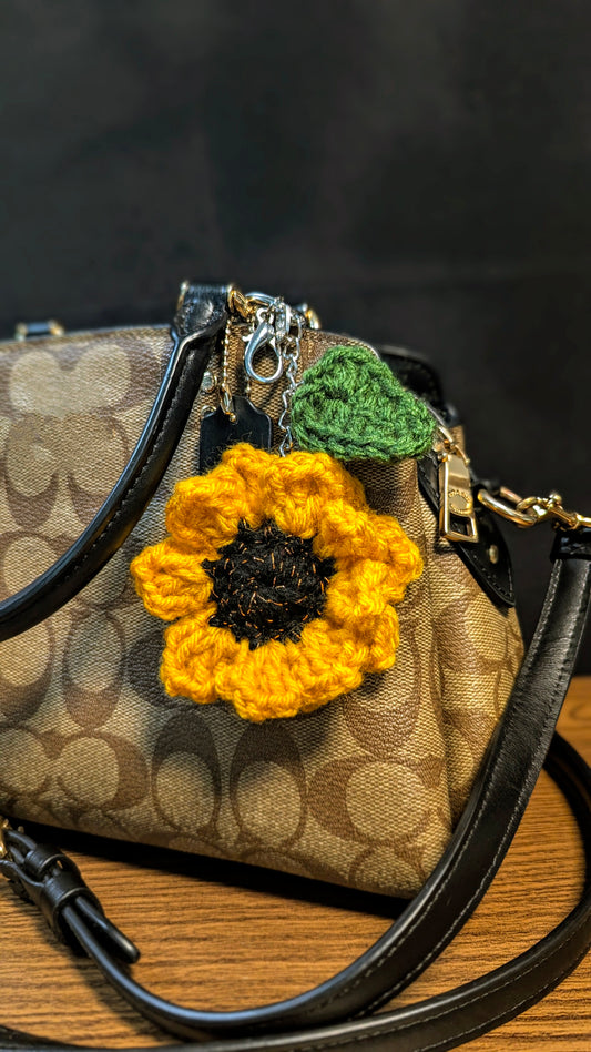 Sunflower Bag charm